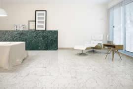 Carrelage imitation marbre - Carrara Blanc